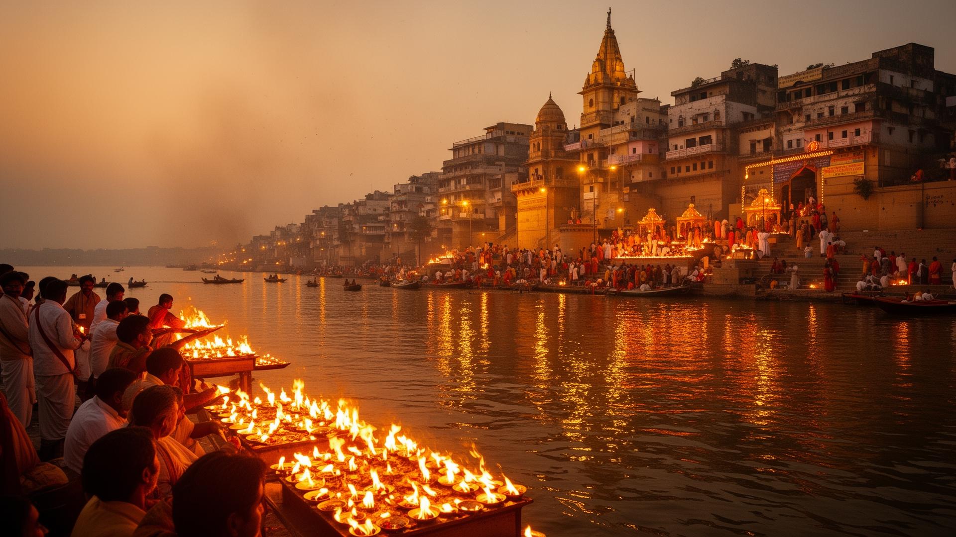 Varanasi Ganga Aarti at Dashashwamedh Ghat